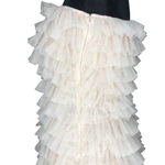 Haute Hippie Cream Tiered Ruffle Dress - Size Small Photo 3