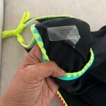 Cupshe Stylish black one-piece swimsuit featuring vibrant neon trim. Perfect for a bold beach look. Photo 6