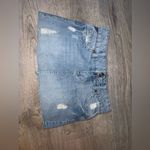 Vanity Vintage Distressed denim mini skirt 0 Blue Photo 0