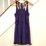 AQUA  Sleeveless Dress Purple Black Lace Size Small Photo 6
