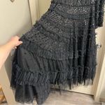 Needle & Thread  Dot Shimmer Ankle Gown Black Size US 16 Photo 8