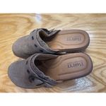 Born Banyan Comfort Shoes Women's 8 Brown Leather Slip On Round Toe Clogs S21 Photo 2