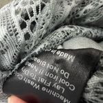 POL Shift Dress Womens Small Gray Acid Wash Tiered Ruffle Lace Artsy Boho Hippie Photo 7