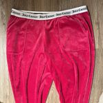 Juicy Couture  Bright Pink Velour joggers Bling L Photo 2