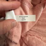 Madewell  Linen Blend Button Front Jumpsuit Pink Short Sleeve Pockets Women’s XL Photo 10