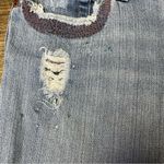 American Eagle Vintage Hipster Boot Cut Jeans Womens 6 Blue Low Rise Distressed Photo 3