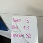 BCBG Maxazria Y2K Boot Cut Flare Distressed Jeans Size 3/4R Blue Photo 9