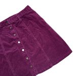 Forever 21  Maroon Corduroy A-Line Mini Skirt Size L Photo 2