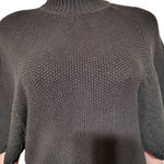 charcoal short sleeve bat wing knit jumper top M Black Size M Photo 1