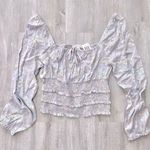 Planet Gold Floral Smock Waist Peasant Top XL Photo 0