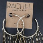 Rachel Roy New  Crystal & Waterfall Hoops Photo 1