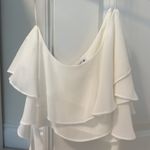 ZARA  White Ruffled One Shoulder Top Photo 7