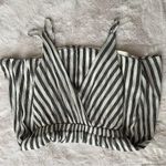 Lulus Oceanside Adventure White Striped Backless Skater Dress Black Size L Photo 5