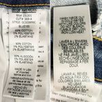 Good American  High Rise Button Fly Denim Shorts Blue Distressed Hem Size 4 | 27 Photo 5