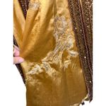 NWT Mandalay Light Gold Beaded Fringe Sequin V Photo 8