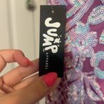 Jump Maxi Prom Dress in Purple w/ iridescent sequin Photo 5