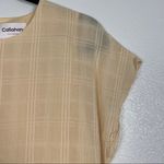 CALLAHAN Knitwear Jada‎ Lined Plaid Cotton Dress Yellow NWT Orange Photo 6