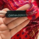 Cynthia Rowley  Reversible Red Polka Dot Paisley Scarf Polyester Photo 1