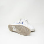 Nike  Women's Court Vision Genuine Leather Lace Up Casual Sneakers Shoes White 7 Photo 3