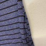 Striped Knit Tunic Women’s Size Medium Blue black stripes ribbed side pockets Blue Photo 5