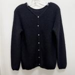 Sézane Sezane Gaspard Cardigan Jumper Sweater Mohair Alpaca Black Size S Photo 2