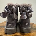 UGG  Mini Bailey Bow Glimmer Gray Womens 6 Photo 3