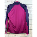 Nike Women's  Pro Long Sleeve 1/4 Zip Tee XL Magenta Navy Photo 3