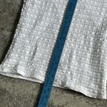 Rayure Paris Top Womens 3 Textured White Shirt Stretch V Neck France Size M Photo 5