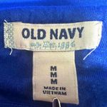 Old Navy Blue Halter Neck Tank Top Built In Shelf Bra Womens M 2000s Y2K Summer Photo 4