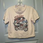 Fifth Sun Tan Motorcycle “Take the Scenic Route” Graphic Crop Tee size S Photo 0