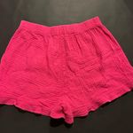 Hot Pink Ruffle Shorts Photo 2