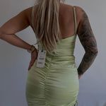 ZARA Satin Effect Ruched Drapped Mini Dress Photo 1