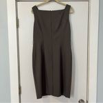 Anne Klein Gray Taupe Professional Shift dress sleeveless wool size 12 office Photo 7