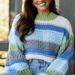 These Three Boutique Chunky knit striped sweater Photo 2