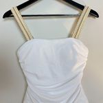 Ramy Brook Myra One-Piece Swimsuit in White/Gold Size Small Photo 3