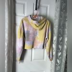 Space Jam Hooded Cropped Graphic Sweatshirt tie dye looney tunes sz XL cotton Photo 5