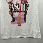 Clueless 'As If' Cher Movie Promotion‎ White Graphic Short Sleeve Shirt Size L Photo 3