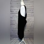 Erika Vintage  Studio Black Velvet Sleeveless Jumper Dress Size Small Photo 1