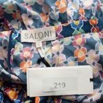 Saloni. Juli B Silk Jumpsuit. Blue Size 8 Photo 12