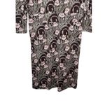 Tory Burch Women Dress Floral Long Sleeve Silk Midi Lined Side Zip Lilac Medium Photo 8