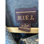 Vintage Denim Maxi Shirt Dress Button Front Long Sleeve Americana S Blue J Boho Photo 3