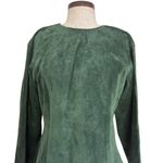 Bagatelle Vintage 90s suede leather back button long sleeve blouse Photo 7