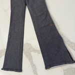 Diesel Y2K Vintage  Denim Flare Pants Side AnkleSlits Womens 28 Gray/Pink Accents Photo 1