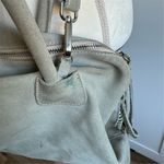 IO Pelle Italia Women's Neutral Olive Gray Leather Shoulder Bag Zip Closure Photo 10