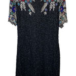 Laurence Kazar Vintage Beaded Sequin Silk Dress Photo 0
