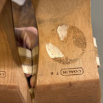 Coach Clogs Cognac Wood Platform Mules Slide Eliana Tropical Sandals Sz 7 Photo 4