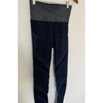 Athleta  Twilight Tight Navy Silver Leggings High Rise Stretchy Reflective Trim S Photo 3