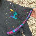 Vintage Southwest Canyon embroidered beaded Aztec Boho cutout back western shirt Black Size M Photo 4