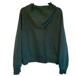 Danskin  Hooded Mixed Rib Cozy 1/2 Zip Women’s XL Dark Green Kangaroo Pocket Photo 2