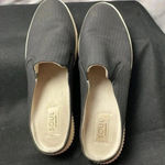 SOUL NATURALIZER SIZE 10 SLIP ON LOAFER CHUNKY HEEL BLACK TEXTURED ELASTIC INSET Photo 7